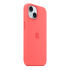Чехол Silicone Case для Apple iPhone 15 с MagSafe Guava, розовый купить в Донецке ДНР