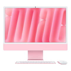Apple iMac 24" (M4 10C CPU, 10C GPU, 2024) Retina 4,5K, 16Gb, 256Gb SSD (MWV43) Pink, розовый