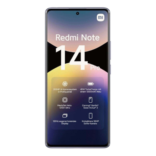 Xiaomi Redmi Note 14 Pro 8/256Gb Aurora Purple, фиолетовый