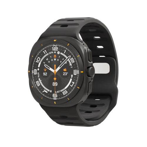 Ремешок силиконовый VLP Pulse Band для Samsung Watch Ultra 47 мм, черный