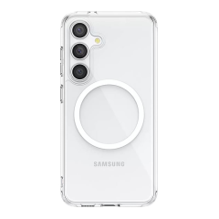 Чехол для Samsung Galaxy S24/S25 Clear Case MagSafe Прозрачный
