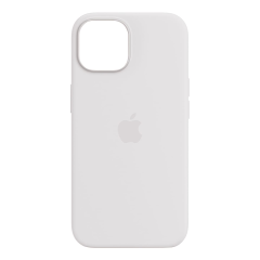 Чехол Silicone Case для Apple iPhone 15 с MagSafe White, белый