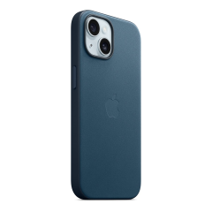 Чехол Кожаный Apple iPhone 15 с MagSafe Blue, синий