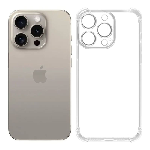 Противоударный чехол для Apple iPhone 15 Pro Max с защитой камер Прозрачный купить в Донецке ДНР