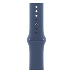Apple Watch Series 10, 46 мм корпус из алюминия цвета «Silver», ремешок Sport Band размера S/M цвета «Denim»