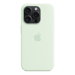 Чехол Silicone Case для Apple iPhone 15 Pro с MagSafe Light Mint, мятный