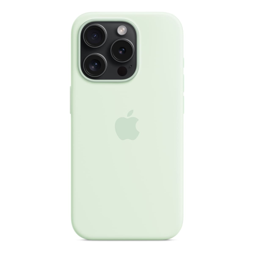 Чехол Silicone Case для Apple iPhone 15 Pro с MagSafe Light Mint, мятный купить в Донецке ДНР