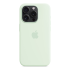 Чехол Silicone Case для Apple iPhone 15 Pro с MagSafe Light Mint, мятный купить в Донецке ДНР