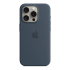 Чехол Silicone Case для Apple iPhone 15 Pro с MagSafe (original) Storm Blue, синий купить в Донецке ДНР