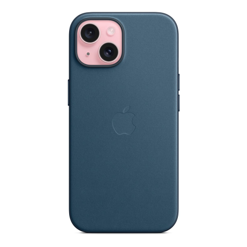 Чехол FineWoven Case для Apple iPhone 15 с MagSafe Pacific Blue, синий купить в Донецке ДНР