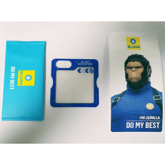 Защитное стекло для Galaxy Z Flip6, BlueO Silk Full cover Anti-Static (с рамкой, антистатик) Черный