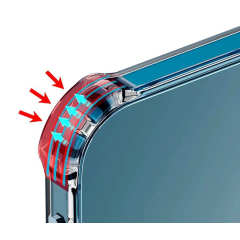 Противоударный чехол для Apple iPhone 15 Pro Max с защитой камер Прозрачный