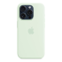 Чехол Silicone Case для Apple iPhone 15 Pro с MagSafe Light Mint, мятный купить в Донецке ДНР