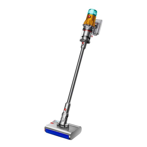 Пылесос Dyson V12S Detect Slim Submarine Yellow/Nickel, серебристый