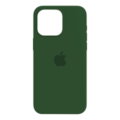 Чехол Silicone Case для Apple iPhone 15 Pro Max Clover, Зеленый клевер