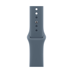 Apple Watch Series 11, 46 мм корпус из алюминия цвета «Rose Gold», ремешок Sport Band размера S/M цвета «Anchor Blue»