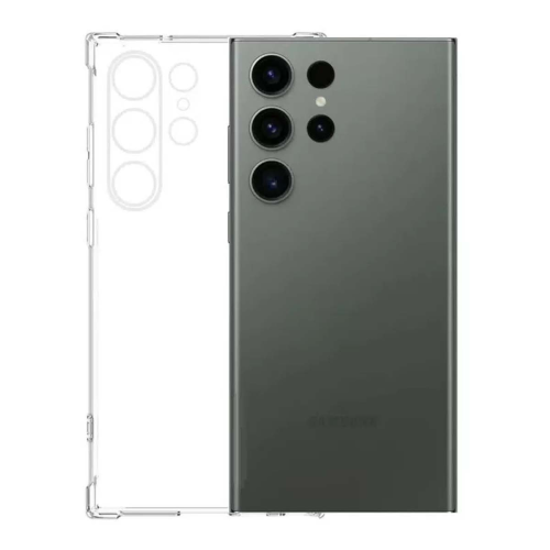 Чехол для Samsung Galaxy S23 Ultra с защитой камер, прозрачный купить в Донецке ДНР