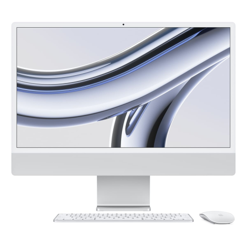 Apple iMac 24 (M3, 8C CPU, 10C GPU, 2023) Retina 4,5K, 8Gb, 256Gb SSD (MQRJ3) Silver, серебристый купить в Донецке ДНР