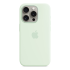 Чехол Silicone Case для Apple iPhone 15 Pro с MagSafe Light Mint, мятный купить в Донецке ДНР