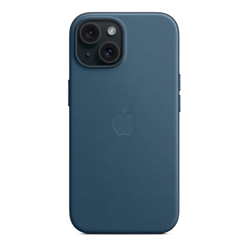 Чехол FineWoven Case для Apple iPhone 15 с MagSafe Pacific Blue, синий купить в Донецке ДНР