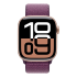 Apple Watch Series 10, 42 мм корпус из алюминия цвета «Rose Gold», ремешок Sport Loop цвета «Plum»