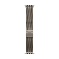 Apple Watch Ultra 3 (2025), 49 мм корпус из титана цвета «Natural», ремешок Titanium Milanese Loop размера L цвета «Natural»