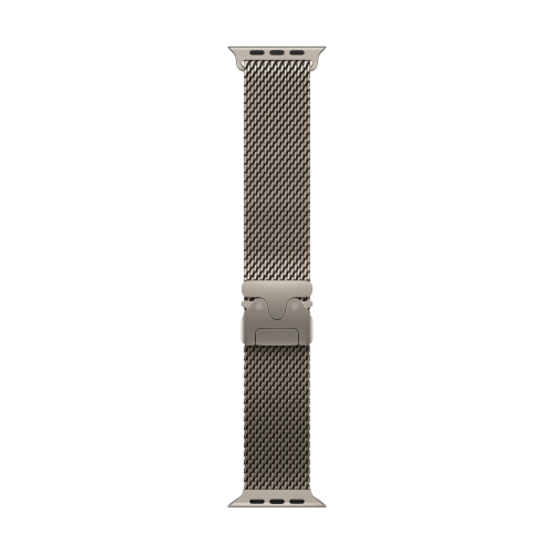 Apple Watch Ultra 3 (2025), 49 мм корпус из титана цвета «Natural», ремешок Titanium Milanese Loop размера L цвета «Natural»