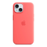 Чехол Silicone Case для Apple iPhone 15 с MagSafe Guava, розовый купить в Донецке ДНР