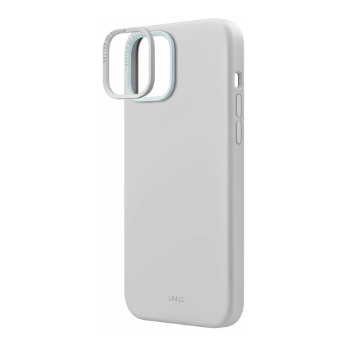 Чехол для iPhone 15 с Magsafe UNIQ Lino (IP6.1(2023)-LINOHMCGRY) Серый купить в Донецке ДНР