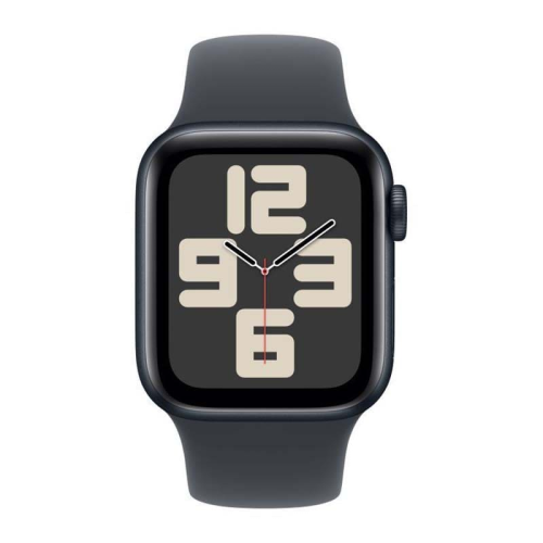 Apple Watch SE (2024), 40 мм корпус из алюминия цвета «Midnight», ремешок Sport Band размера M/L цвета «Midnight»