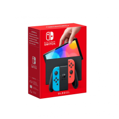 Игровая консоль Nintendo Switch OLED (неоновый синий/неоновый красный)
