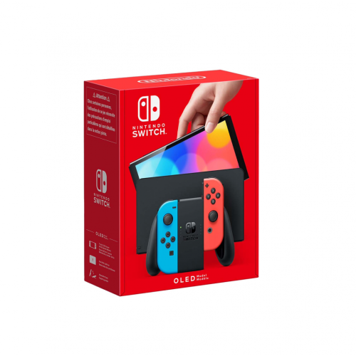 Игровая консоль Nintendo Switch OLED (неоновый синий/неоновый красный)
