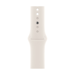 Apple Watch Series 11, 42 мм корпус из алюминия цвета «Silver», ремешок Sport Band размера S/M цвета «Light Blush»