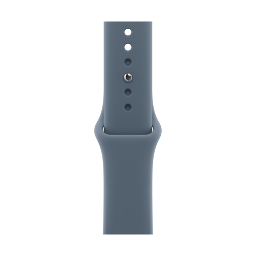 Apple Watch Series 11, 42 мм корпус из алюминия цвета «Silver», ремешок Sport Band размера S/M цвета «Anchor Blue»