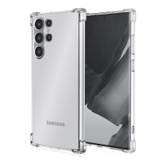 Чехол для Samsung Galaxy S24 Ultra с защитой камер Прозрачный