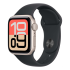 Apple Watch SE 3 (2025), 44 мм корпус из алюминия цвета «Starlight», ремешок Sport Band размера S/M цвета «Midnight»