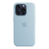 Чехол Silicone Case для Apple iPhone 15 Pro с MagSafe Light Blue, нежно голубой купить в Донецке ДНР