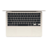 Apple MacBook Air 13" (M4 10C CPU, 8C GPU, 2025) 16/256Gb SSD (MW0Y3) Starlight, «сияющая звезда»