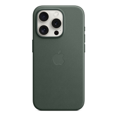 Чехол FineWoven Case для Apple iPhone 15 Pro с MagSafe Evergreen, зеленый