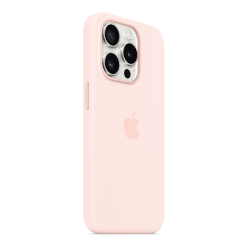 Чехол Silicone Case для Apple iPhone 15 Pro с MagSafe (original) Light Pink, светло-розовый купить в Донецке ДНР