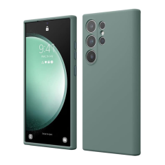 Чехол для Samsung Galaxy S24 Ultra Elago Soft silicone Liquid (EGS24SC68-MGR) Midnight Green, зеленый