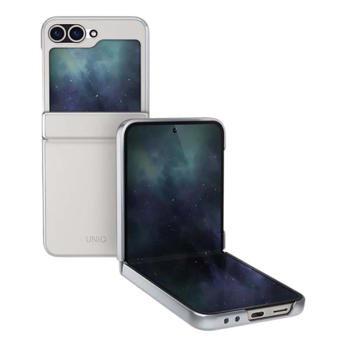 Чехол для Samsung Galaxy Z Flip 6 UNIQ ORA Premium leatherette Белый купить в Донецке ДНР