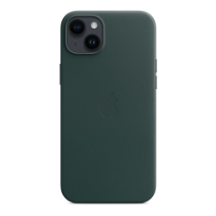 Чехол Leather Case MagSafe для Apple iPhone 14 Plus «Forest Green» Зеленый