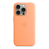 Чехол Silicone Case для Apple iPhone 15 Pro с MagSafe  Orange Sorbet, оранжевый купить в Донецке ДНР