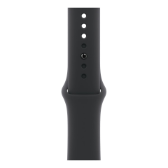 Apple Watch Series 10, 46 мм корпус из алюминия цвета «Jet Black», ремешок Sport Band размера S/M цвета «Black»
