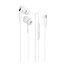 Проводные наушники Borofone BM100 Pro Type-C белые