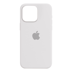 Чехол Silicone Case для Apple iPhone 15 Pro Max White, Белый