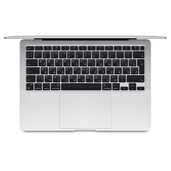 Apple MacBook Air 13" (M1, 8C CPU, 8C GPU, 2020) 8/256Gb SSD (MGN93) Silver, серебристый
