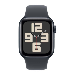 Apple Watch SE (2024), 40 мм корпус из алюминия цвета «Midnight», ремешок Sport Band размера S/M цвета «Midnight»