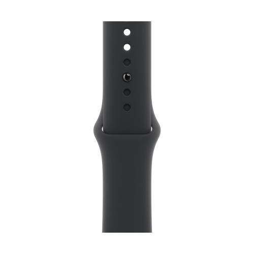 Apple Watch Series 11, 46 мм корпус из алюминия цвета «Silver», ремешок Sport Band размера M/L цвета «Black»